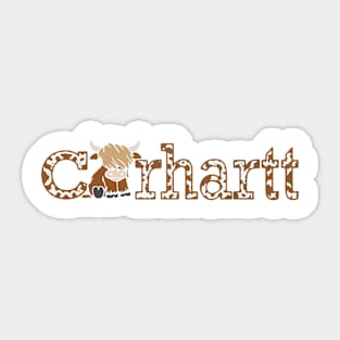 highland-cow-carhartt-To-enable-all products, your file Sticker